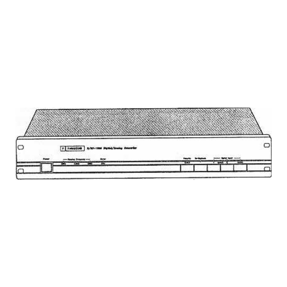 Parasound D/AC-1000 Owner's Manual