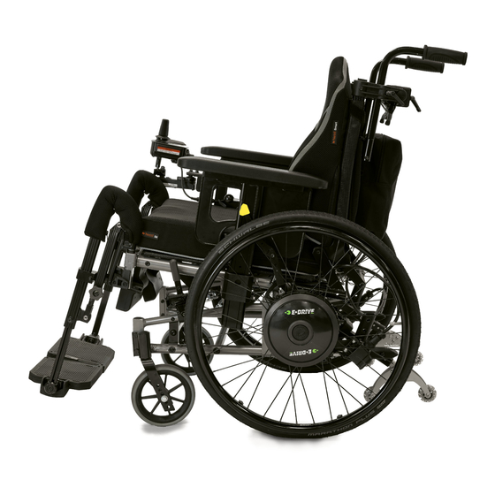 Decon wheel e-drive plus Wheelchair Manuals