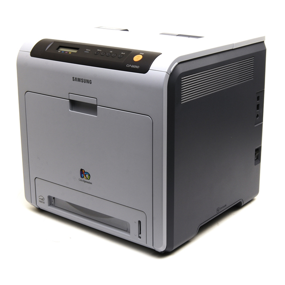 Samsung CLP 610ND - Color Laser Printer Manuals