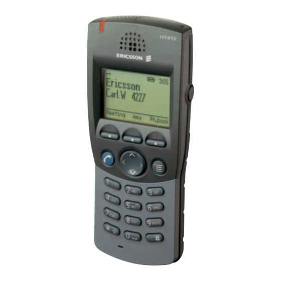 Ericsson DT412 Quick Reference Manual