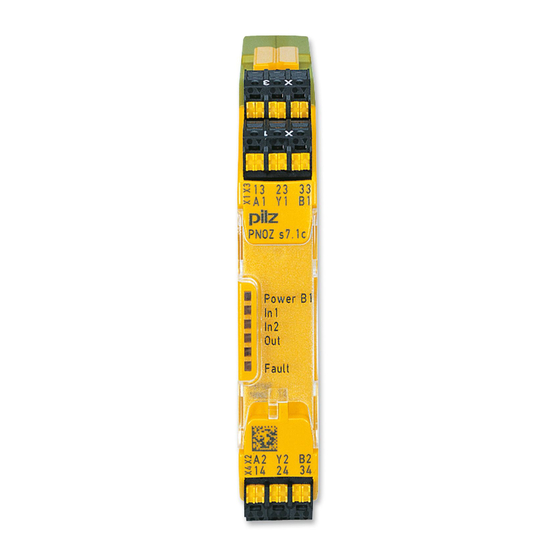Pilz PNOZ s7 Series Operating Instructions Manual