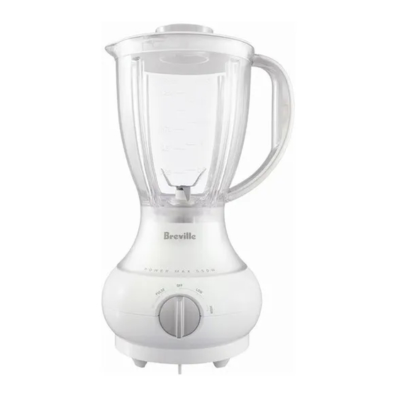 Breville POWERMAX BBL200 Instructions For Use Manual