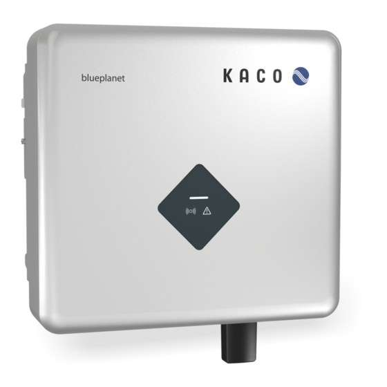 Kaco blueplanet 3.0 NX1 M2 Quick Installation Manual