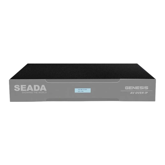 Seada GENESIS 265 User Manual
