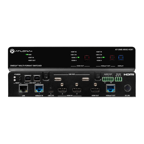 Panduit ATLONA OMEGA Manual