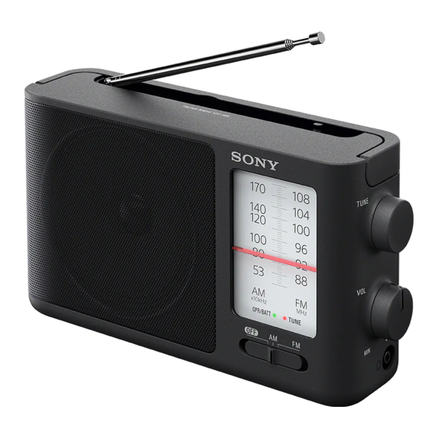 Sony ICF-506 Manual