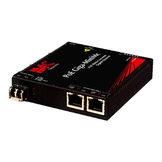 IMC Networks PoE Giga-MiniMc Operation Manual