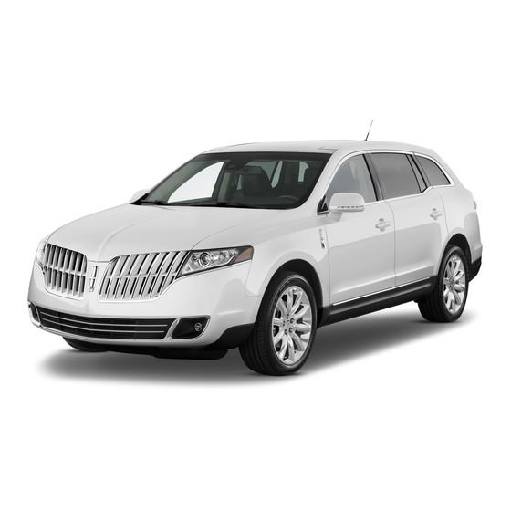 Lincoln 2011 MKT Owner's Manual