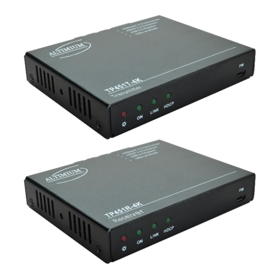 Altimium TP451P-4K Manuals