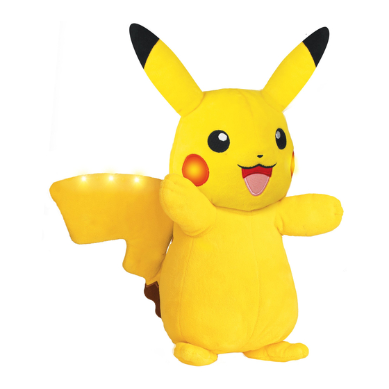Pokemon Power Action PIKACHU Quick Start Manual