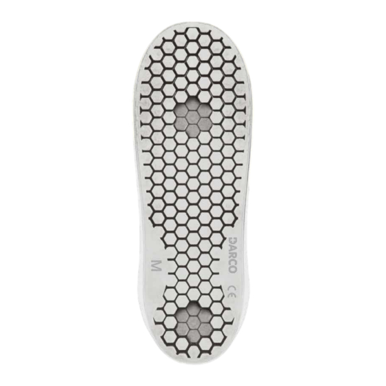 Darco PegContour Insole Uni Quick Start Manual