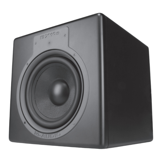 M-Audio Studiophile BX10s User Manual