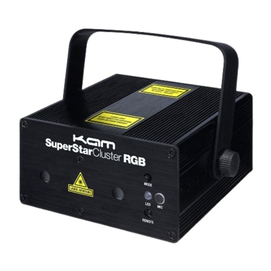 KAM SuperStar Cluster RGB Instruction Manual