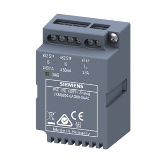 Siemens SENTRON 7KM Product Manual