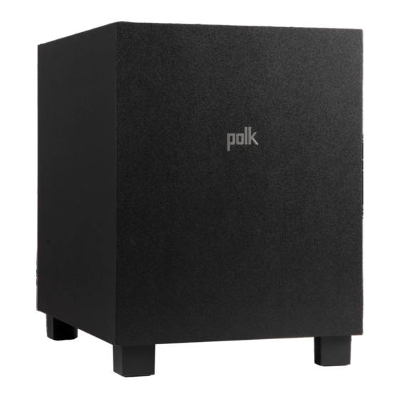 Polk Mono Monitor XT10 Owner's Manual