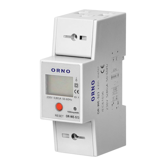 Orno OR-WE-523 Manual