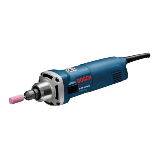 Bosch Professional GGS 8 CE Quick Start Manual