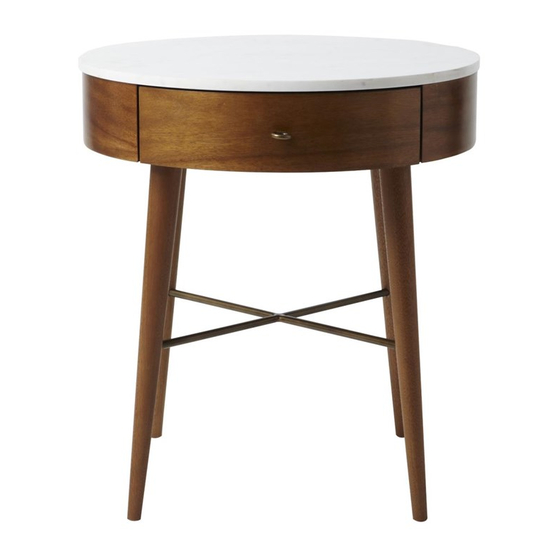West Elm Penelope Nightstand Assembly Instructions