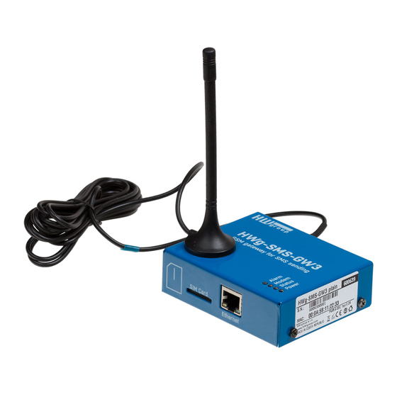 HW Group HWg-SMS-GW3 Manual