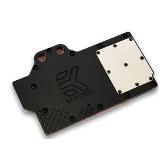 ekwb EK-FC7950 Installation And Mounting Manual