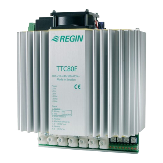 Regin TTC80F Instruction