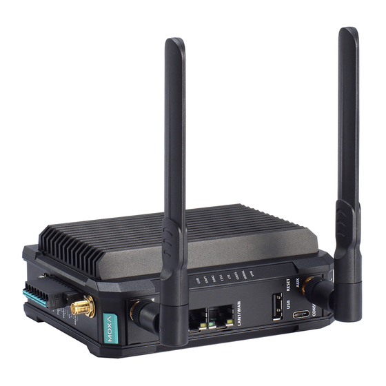 Moxa Technologies OnCell G4302-LTE4 Series Quick Installation Manual