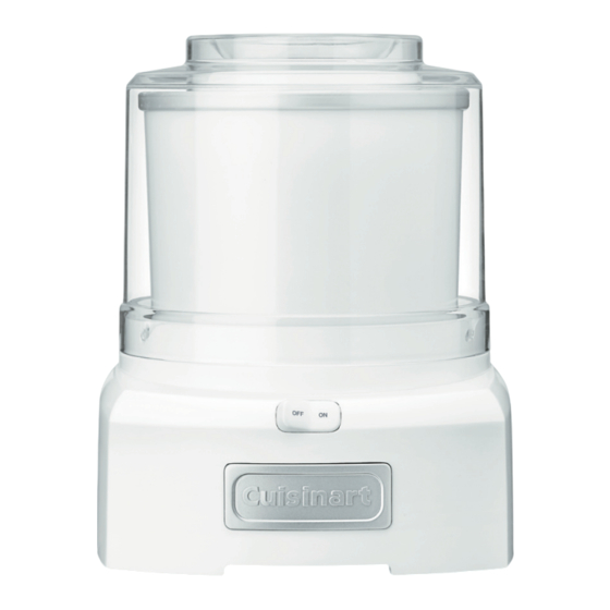 Cuisinart ICE-21PKP1 Instruction Booklet