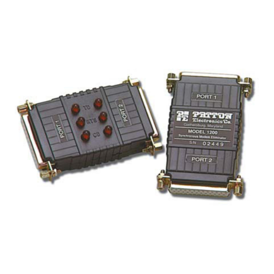 Patton electronics 1200 User Manual