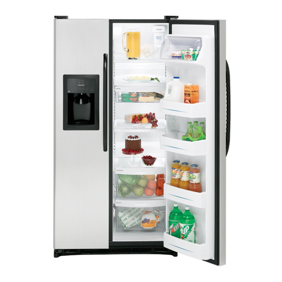 GE ENERGYSTAR GSL25JFT Dimension Manual