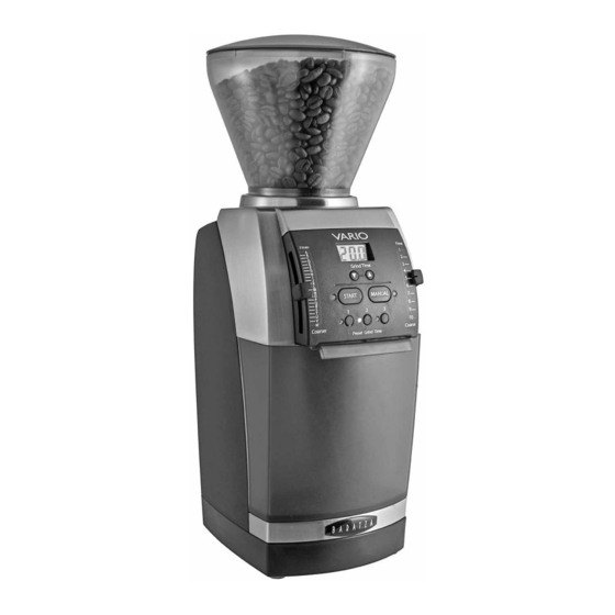 Baratza Vario Operation Manual
