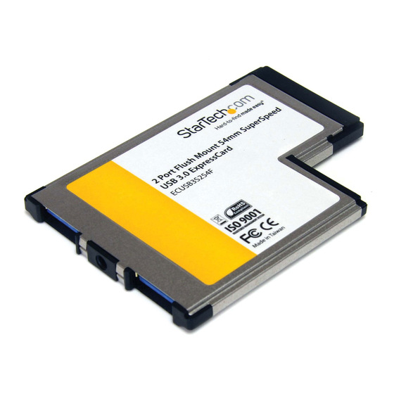 StarTech.com ECUSB3S254F Instruction Manual