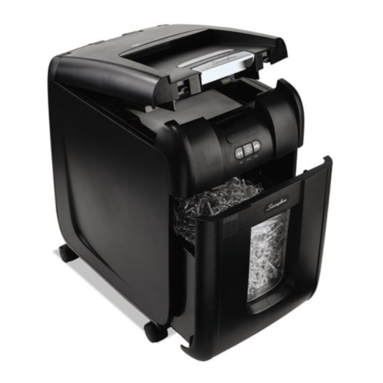 Swingline Stack-and-Shred 175X Instruction Manual