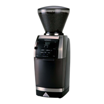 Baratza Vario Operating Instructions Manual