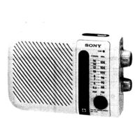 Sony Shower Mate ICF-S70 Service Manual