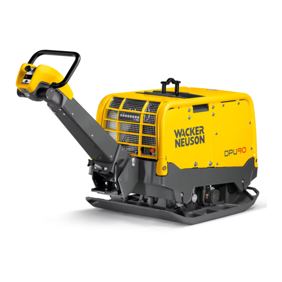 Wacker Neuson DPU90 Series Operator's Manual