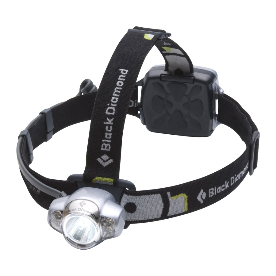 Black Diamond icon - Headlamp Manual