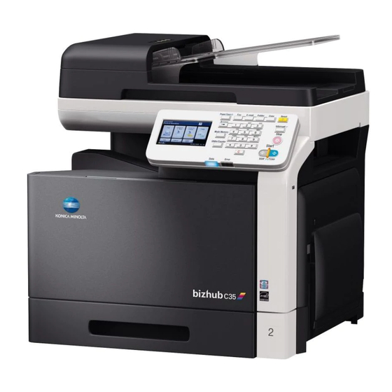 Konica Minolta bizhub C35 Setup Instructions