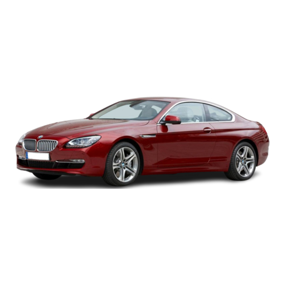 BMW 6 series coupe Owner's Manual