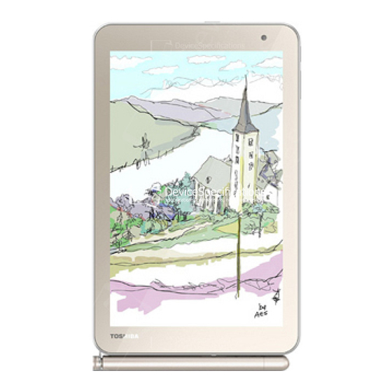 Toshiba Encore 2 Write Quick Start Manual