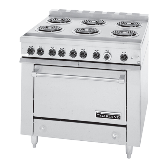 Garland 36 E Series Installation And Operation Manual
