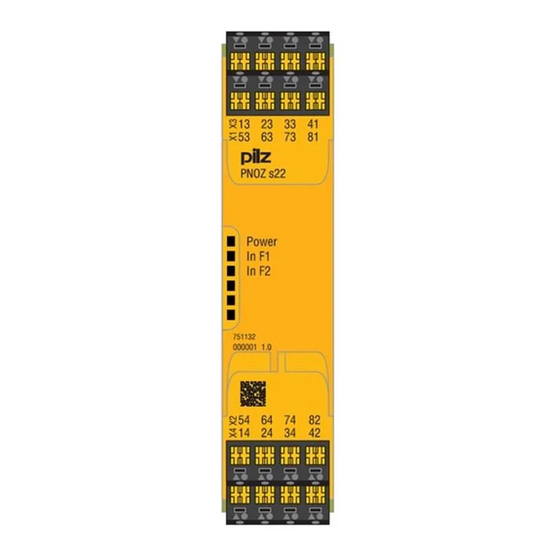 Pilz PNOZ s22 Series Manuals
