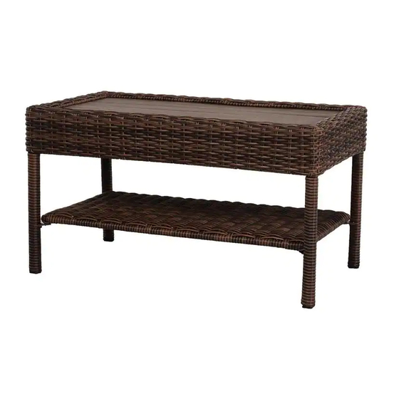 HAMPTON BAY CAMBRIDGE COFFEE TABLE Use And Care Manual