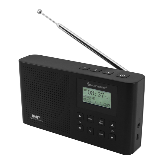 SOUNDMASTER DAB160 Instructions Manual