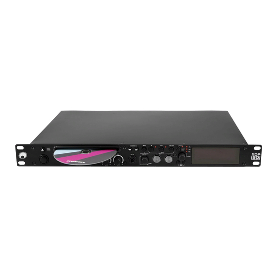 Omnitronic XDP-1501 Product Manual