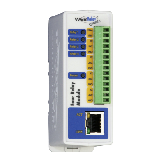 ControlByWeb WebRelay-Quad X-WR-4R1-5 User Manual