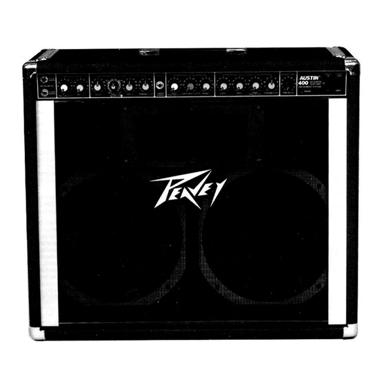 Peavey Austin Austin 400 User Manual