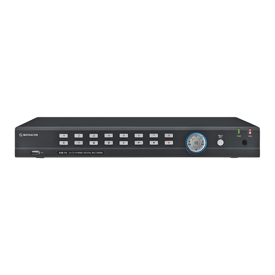 Monacor AXZ-204BVM Instruction Manual