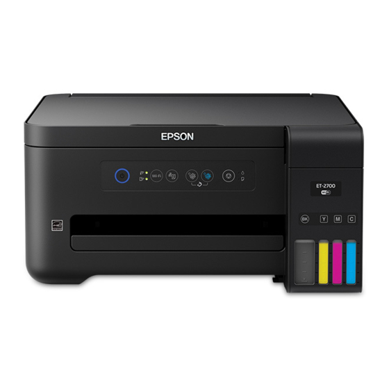 Epson ET-2700 Quick Manual