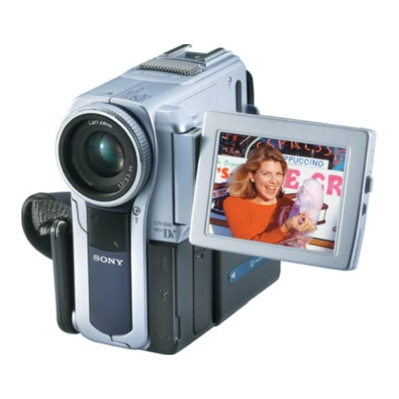 Sony Handycam DCR-PC9 Operating Instructions Manual