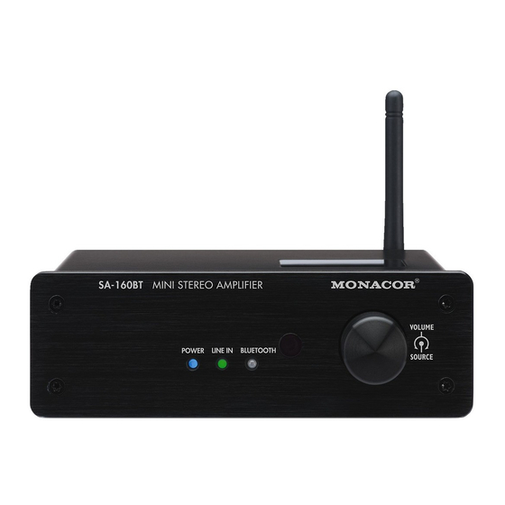 Monacor SA-160BT Instruction Manual